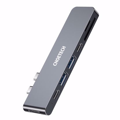 Picture of Choetech Choetech Macbook Pro 7 in 2 USB-C Multiport Adapter in Grey
