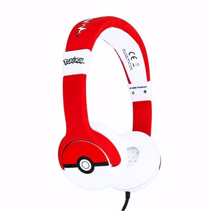 Picture of OTL OTL Pok‚mon Pok‚ball Junior Headphones in Red/White