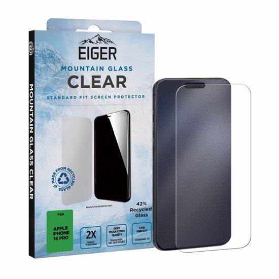 Picture of Eiger Eiger Mountain Glass CLEAR Screen Protector for iPhone 16 Pro