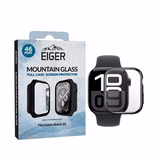 Picture of Eiger Eiger Mountain Glass Full Case for Apple Watch Series 10 46mm in Black